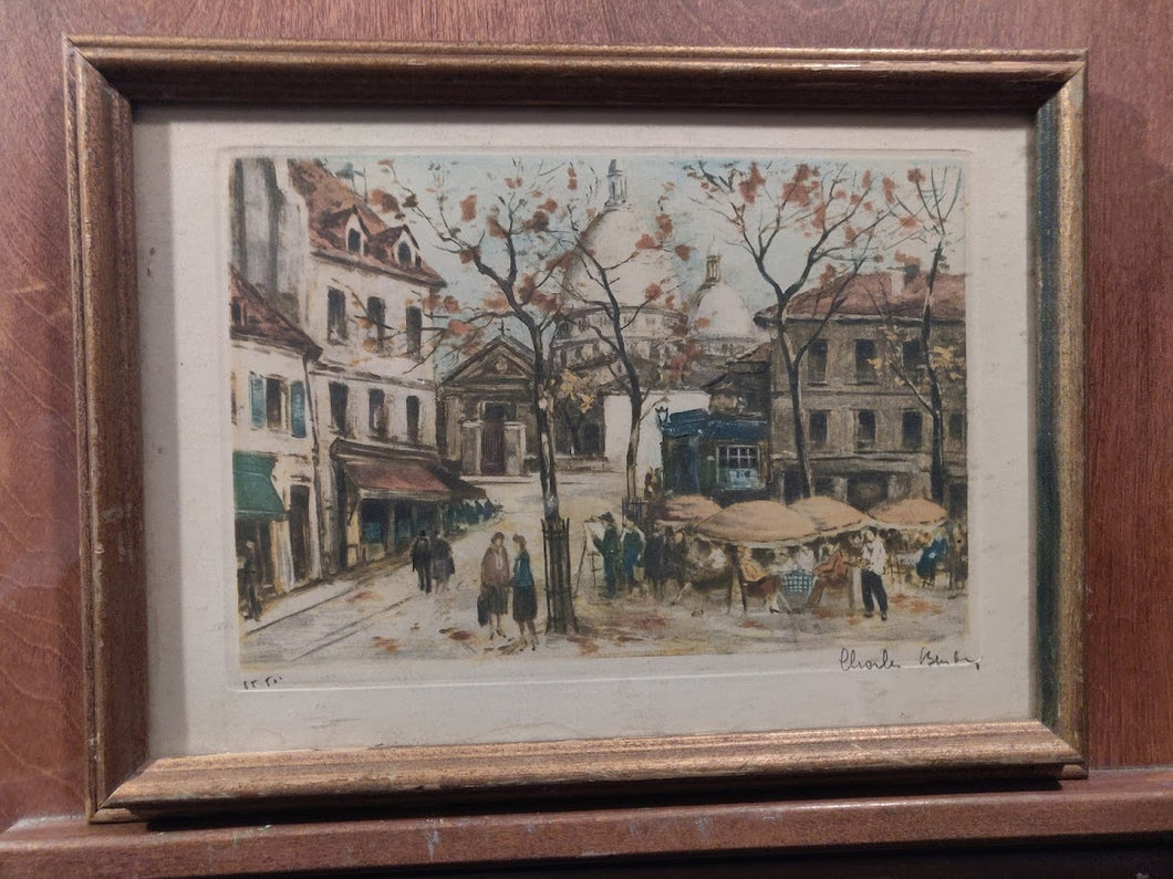 Original Lithograph of Paris by Charles Blinken