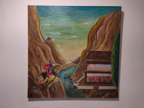 Original Oil Painting by Bob Jeter - (China's Birth)