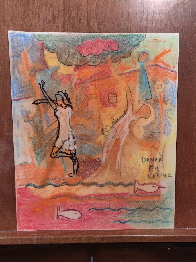 Original Pastel Sketch by Bob Jeter - Dance by Chance
