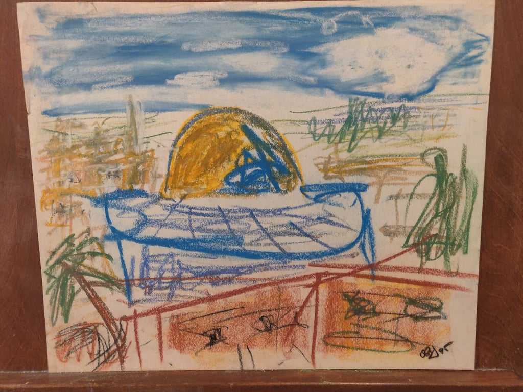 Original Pastel Sketch by Bob Jeter - Dome of the Rock