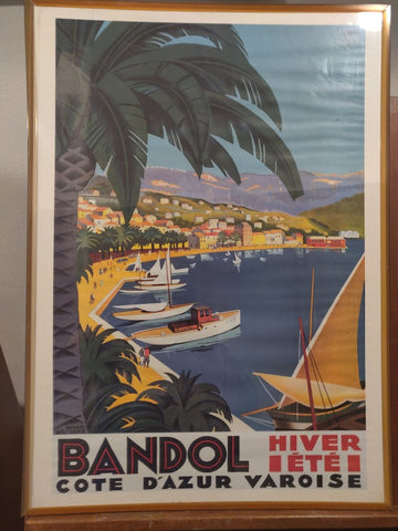 Antique French Poster of South of France