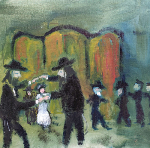 Original Oil Painting by Bob Jeter (Hassidic Wedding)